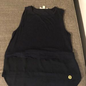 One pink and one navy tank tops